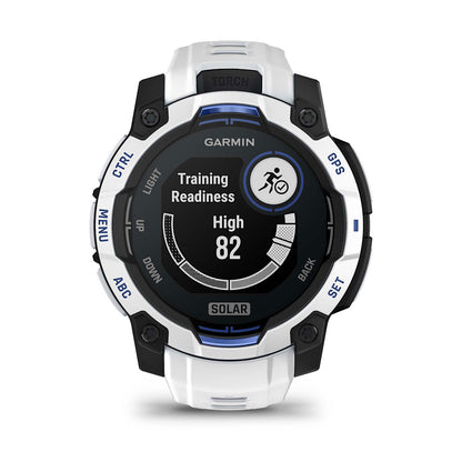 Relógio Garmin Instinct ® 3 Supernova Solar Branco e Azul - 45 mm