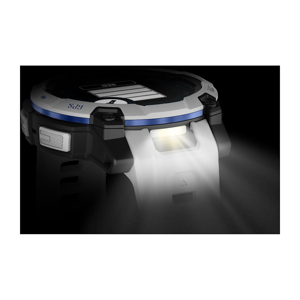 Relógio Garmin Instinct ® 3 Supernova Solar Branco e Azul - 45 mm