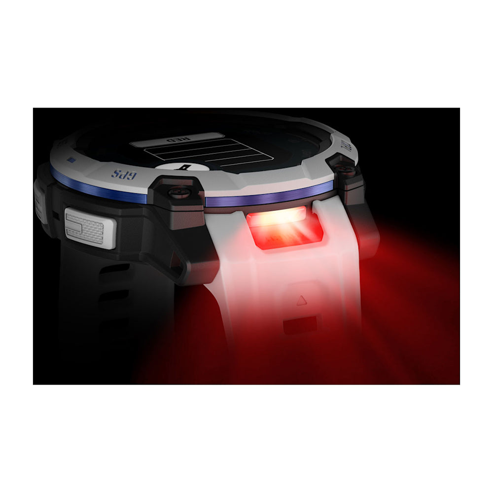 Relógio Garmin Instinct ® 3 Supernova Solar Branco e Azul - 45 mm