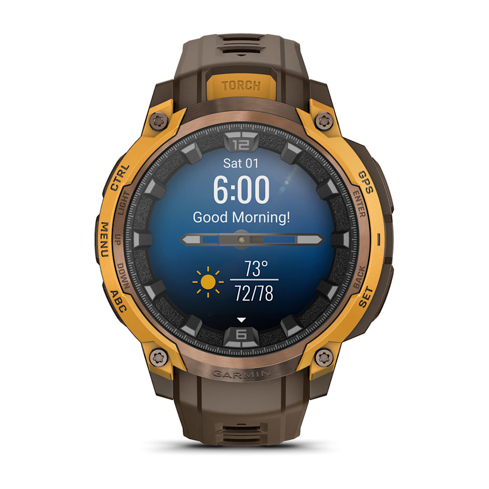 Relógio Garmin Instinct ® Crossover AMOLED Bronze