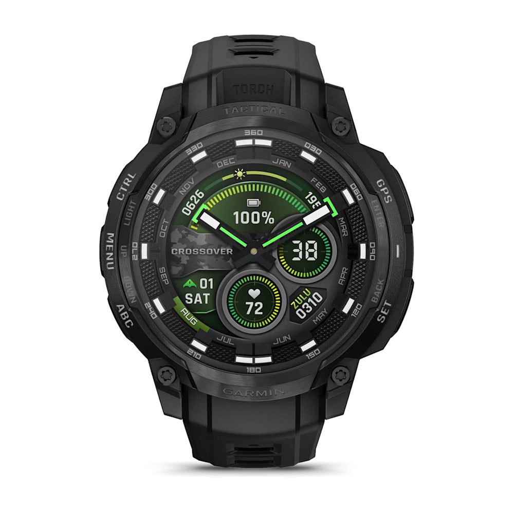 Relógio Garmin Instinct ® Crossover AMOLED Edição Tática Preto