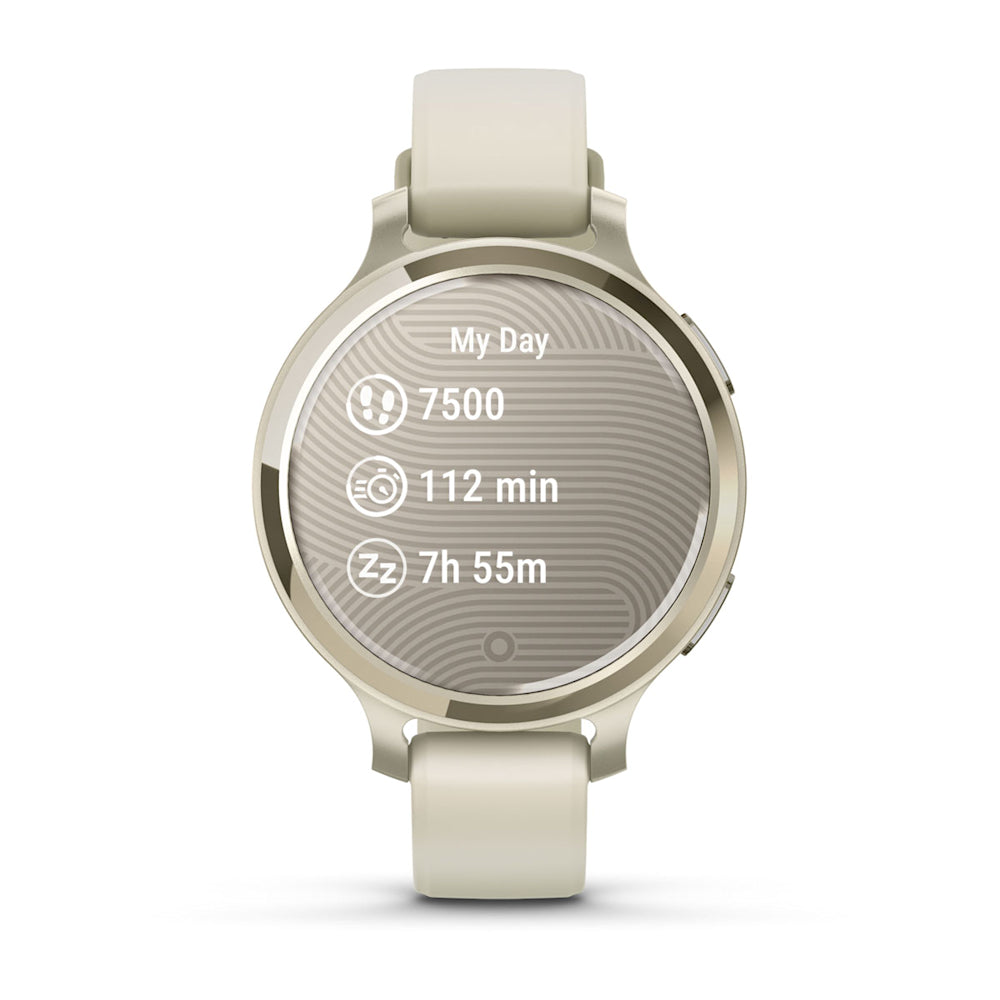 Relógio Garmin Lily ® 2 Active Lunar Gold e Branco