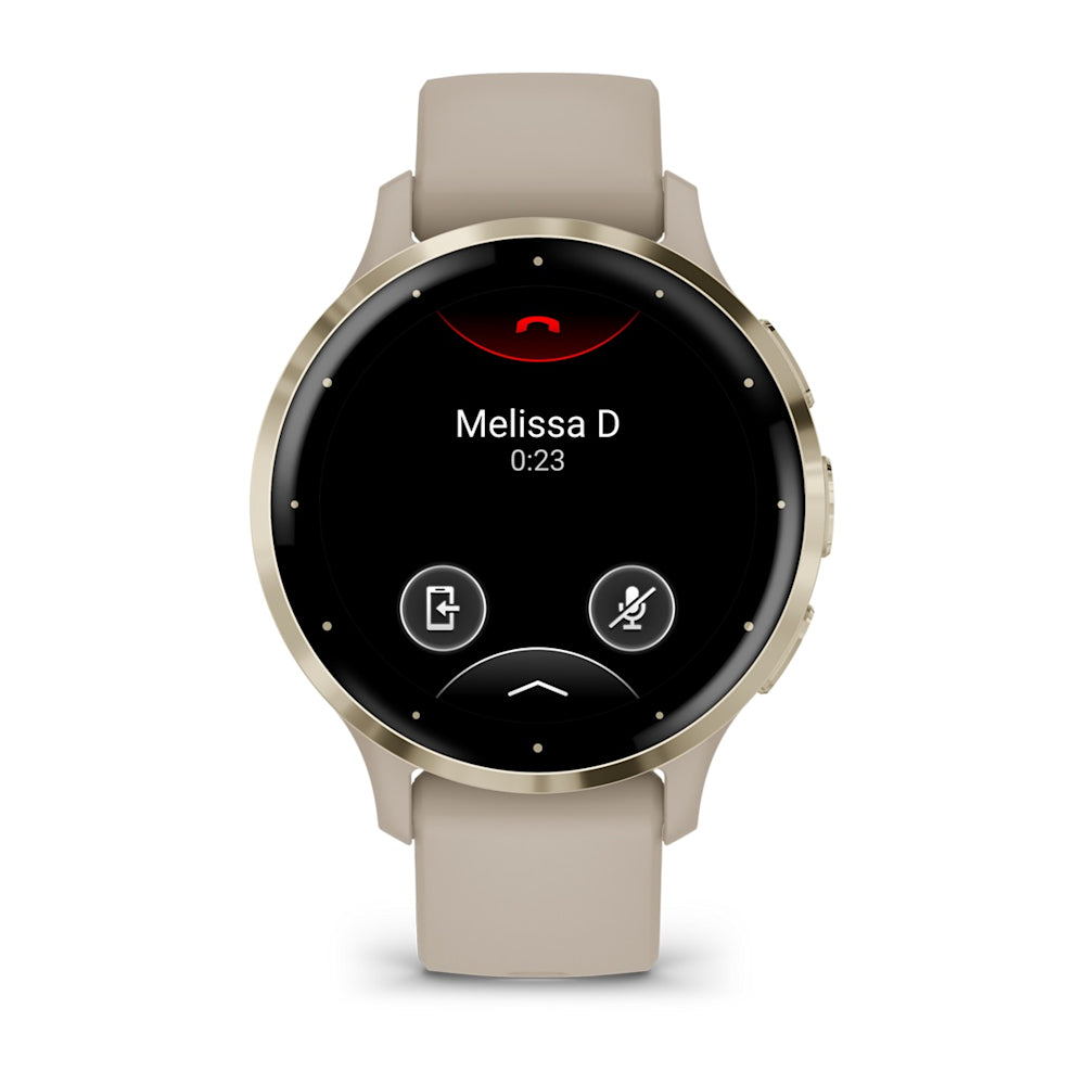 Relógio Garmin Venu ® 3S Bege e Dourado