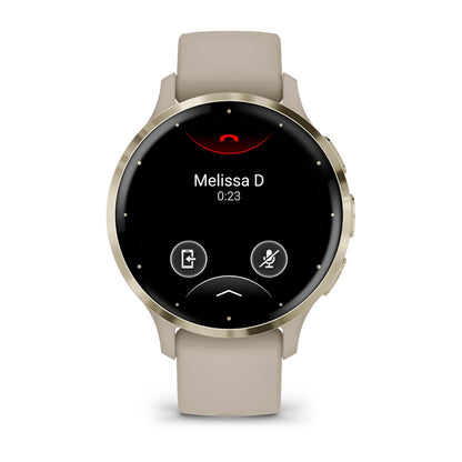 Relógio Garmin Venu ® 3S Bege e Dourado