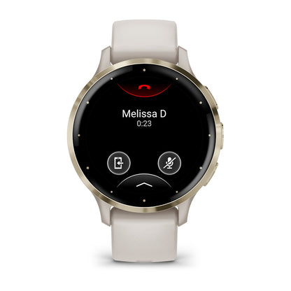 Relógio Garmin Venu ® 3S Marfim e Dourado