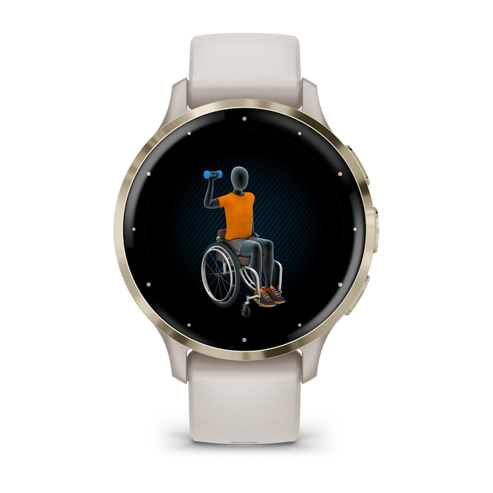 Relógio Garmin Venu ® 3S Marfim e Dourado