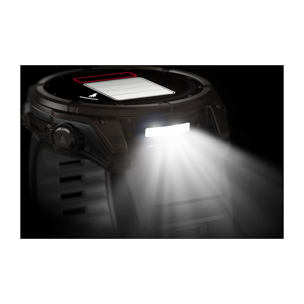 Relógio Garmin fēnix ® 8X Safira Solar Titânio Cinza Carbono e Preto