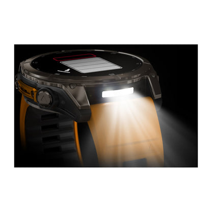 Relógio Garmin fēnix ® 8X Safira Titânio e Laranja