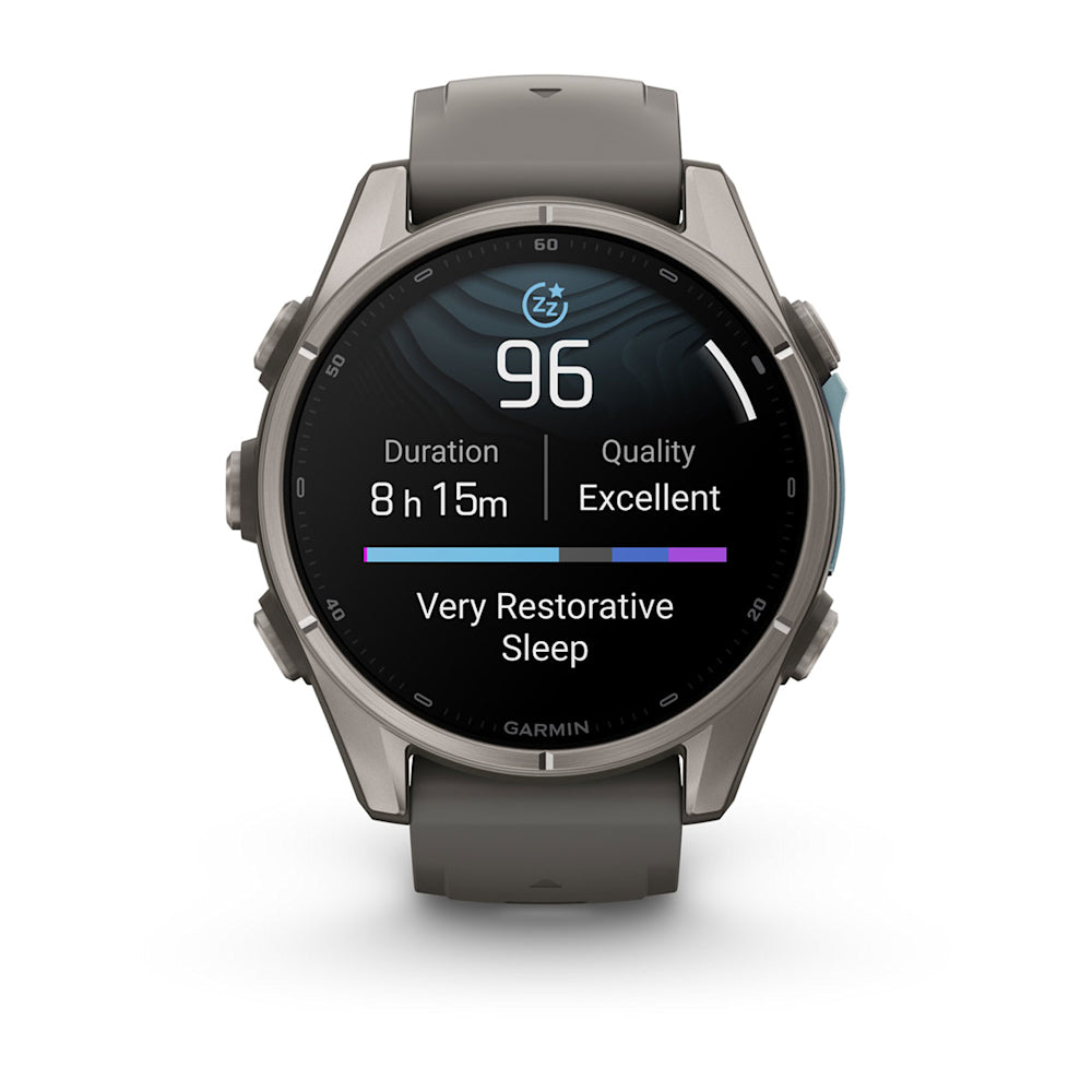 Relógio Garmin fēnix ® 9S Titânio e Cinza-claro