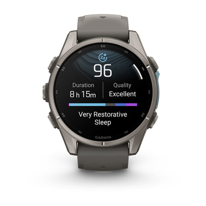 Relógio Garmin fēnix ® 9S Titânio e Cinza-claro