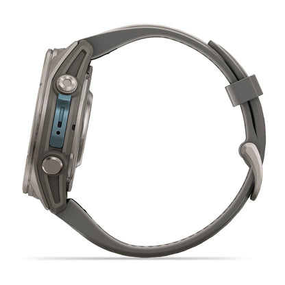 Relógio Garmin fēnix ® 9S Titânio e Cinza-claro