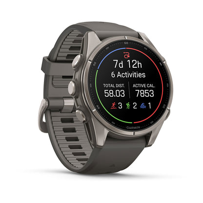 Relógio Garmin fēnix ® 9S Titânio e Cinza-claro