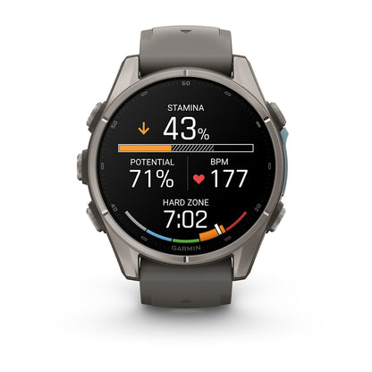 Relógio Garmin fēnix ® 9S Titânio e Cinza-claro