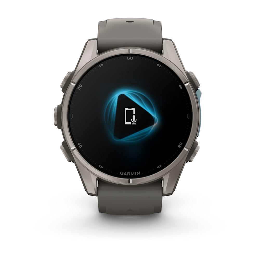 Relógio Garmin fēnix ® 9S Titânio e Cinza-claro