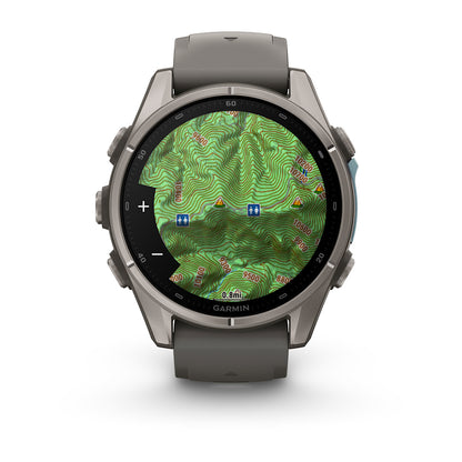 Relógio Garmin fēnix ® 9S Titânio e Cinza-claro