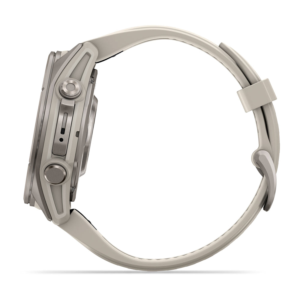 Relógio Garmin fēnix ® 9S Titânio e Cinza-névoa