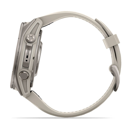 Relógio Garmin fēnix ® 9S Titânio e Cinza-névoa