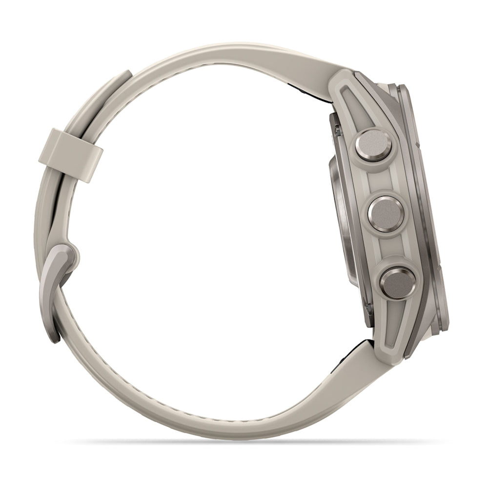 Relógio Garmin fēnix ® 9S Titânio e Cinza-névoa