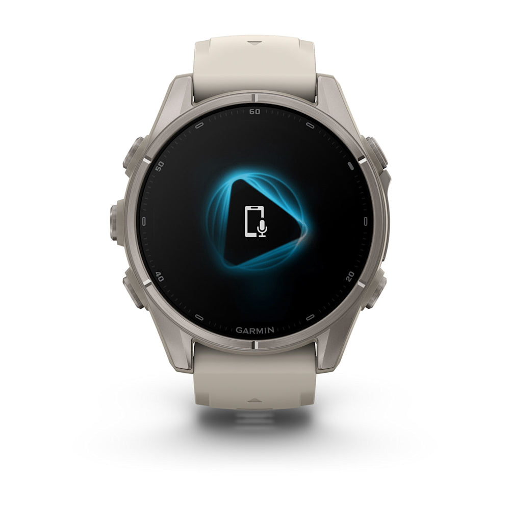 Relógio Garmin fēnix ® 9S Titânio e Cinza-névoa