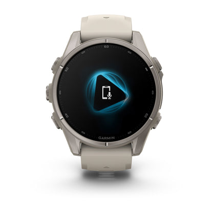 Relógio Garmin fēnix ® 9S Titânio e Cinza-névoa