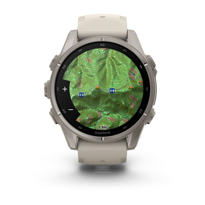 Relógio Garmin fēnix ® 9S Titânio e Cinza-névoa