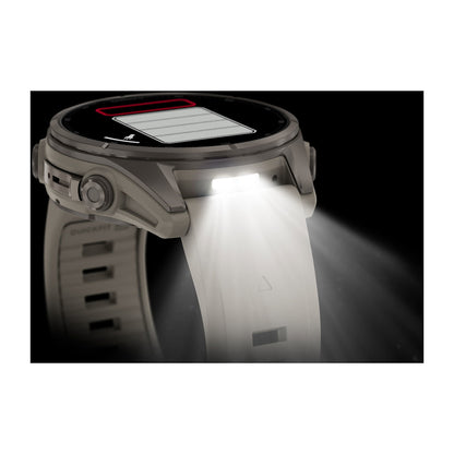 Relógio Garmin fēnix ® 9S Titânio e Cinza-névoa