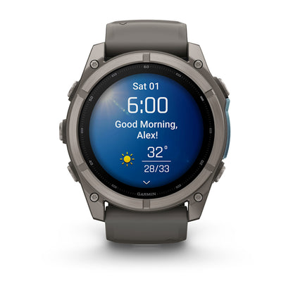Relógio Garmin fēnix ® 9X Titânio e Grafite