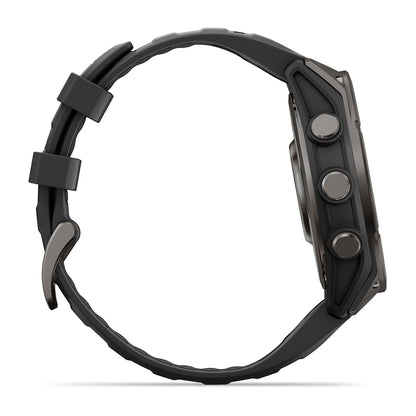 Relógio Garmin fēnix ® 9 Titânio DLC Cinza Carbono e Preto