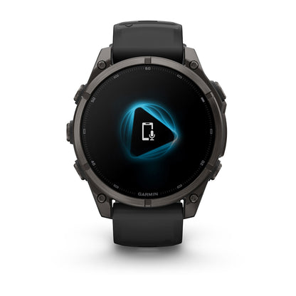 Relógio Garmin fēnix ® 9 Titânio DLC Cinza Carbono e Preto