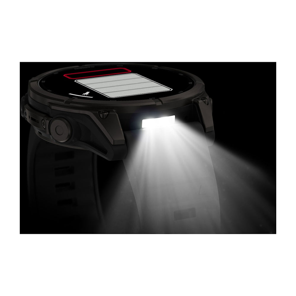 Relógio Garmin fēnix ® 9 Titânio DLC Cinza Carbono e Preto