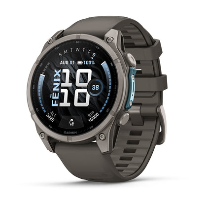 Relógio Garmin fēnix ® 9 Titânio e Cinza-claro