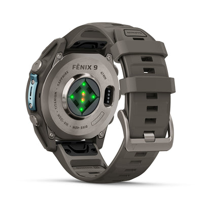 Relógio Garmin fēnix ® 9 Titânio e Cinza-claro
