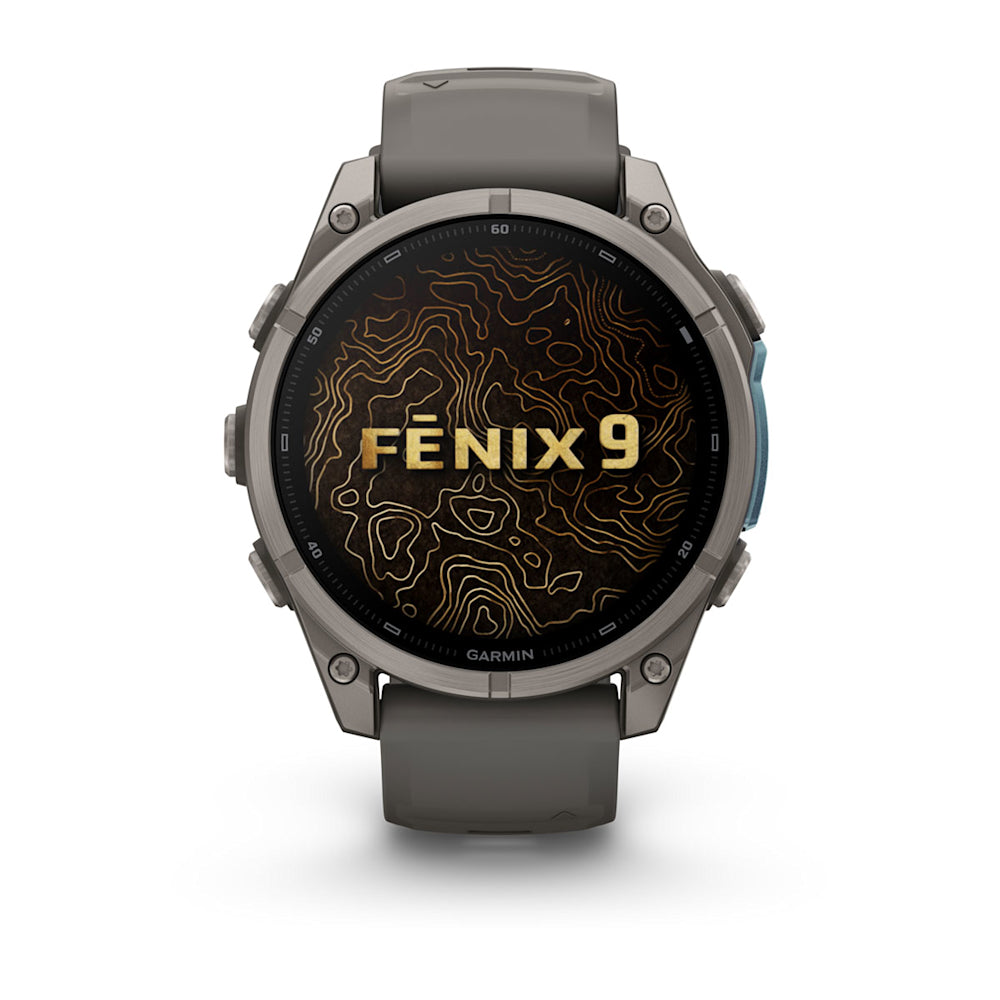 Relógio Garmin fēnix ® 9 Titânio e Cinza-claro