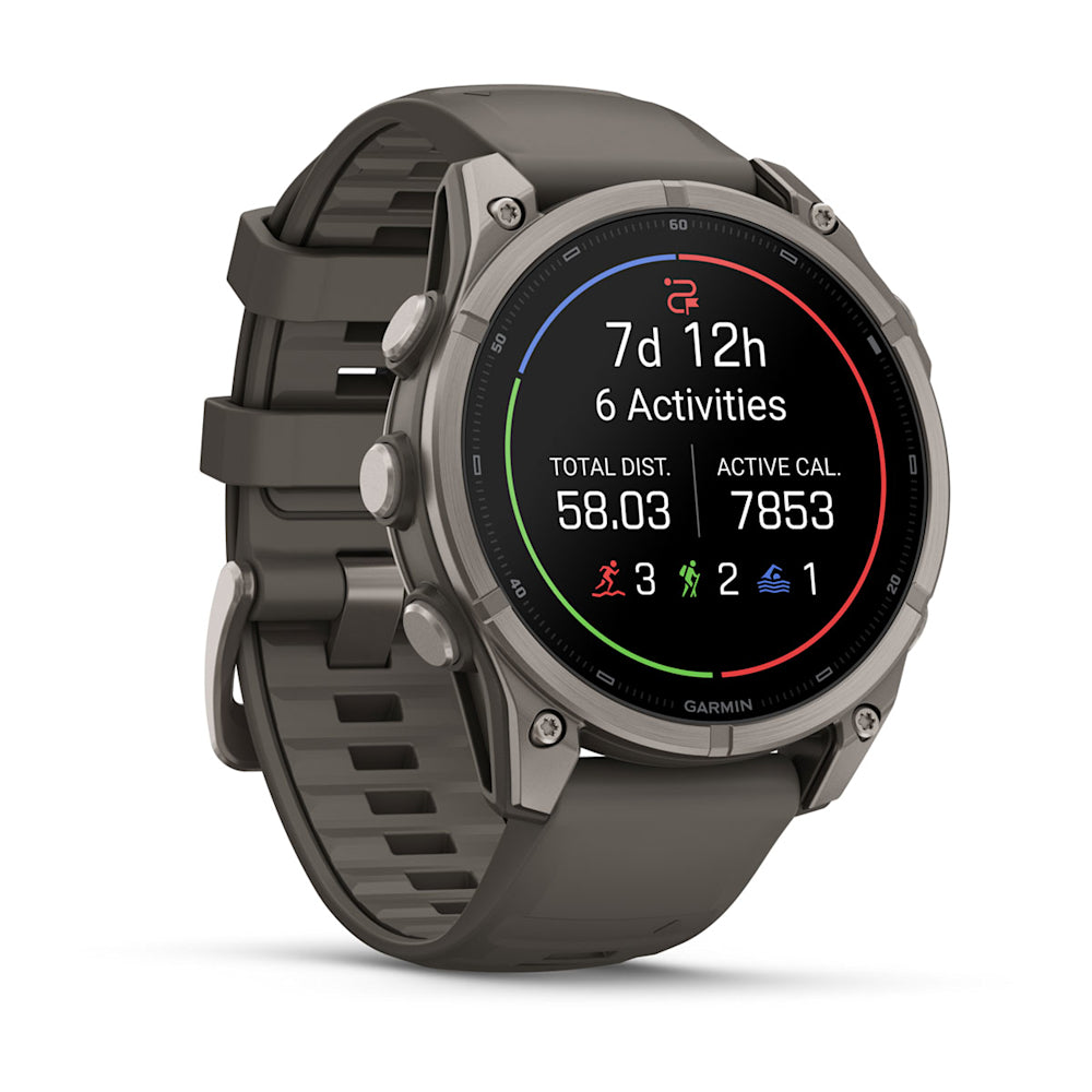 Relógio Garmin fēnix ® 9 Titânio e Cinza-claro