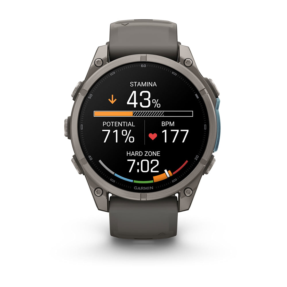 Relógio Garmin fēnix ® 9 Titânio e Cinza-claro