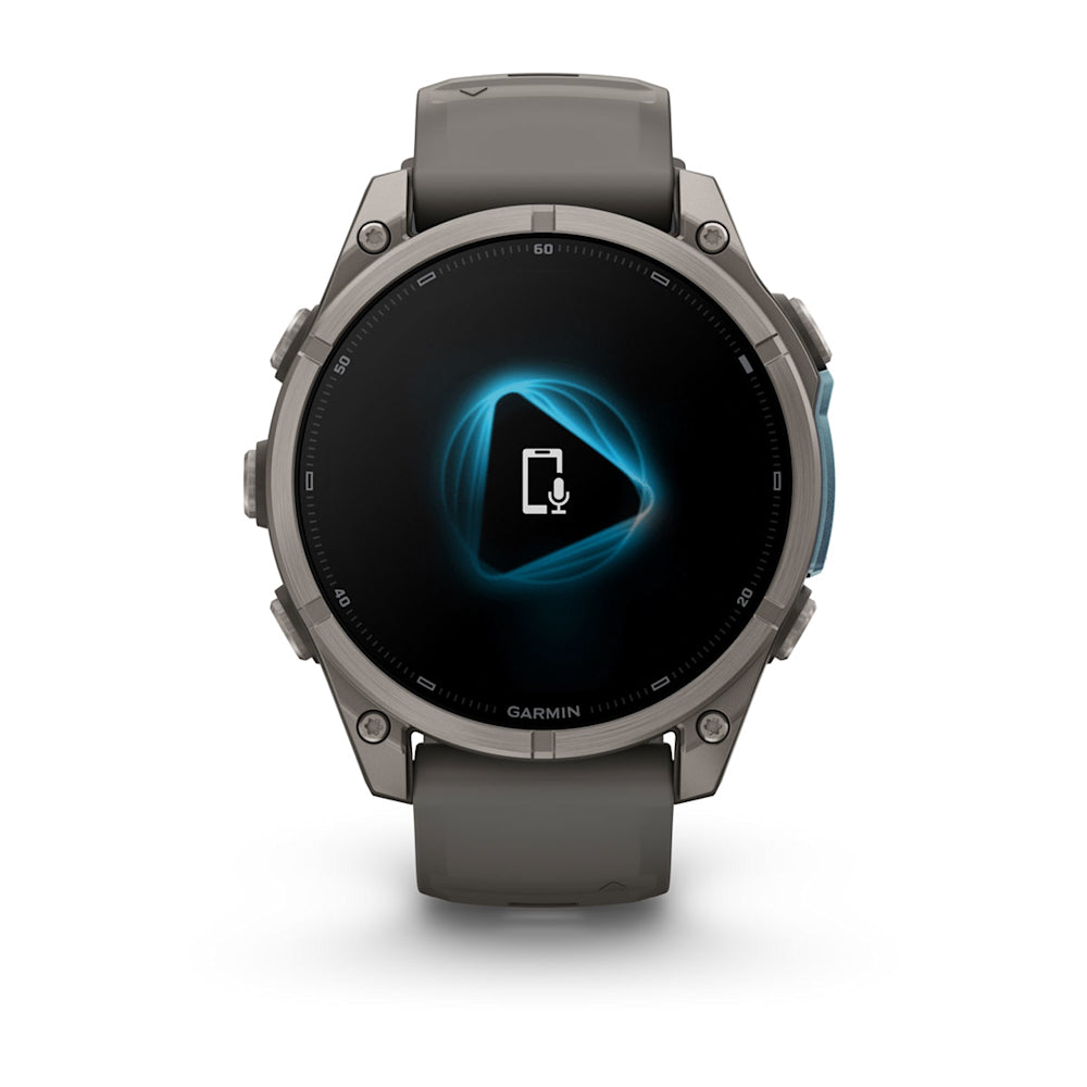 Relógio Garmin fēnix ® 9 Titânio e Cinza-claro