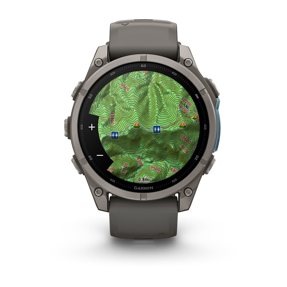 Relógio Garmin fēnix ® 9 Titânio e Cinza-claro