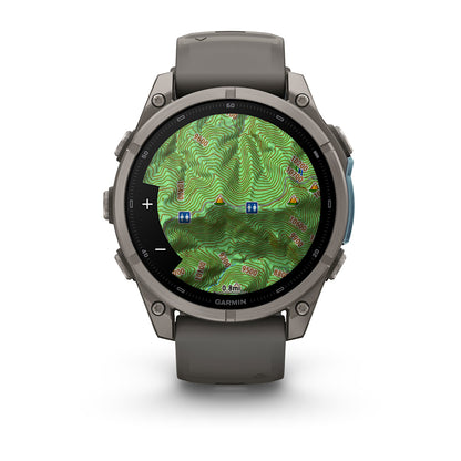 Relógio Garmin fēnix ® 9 Titânio e Cinza-claro