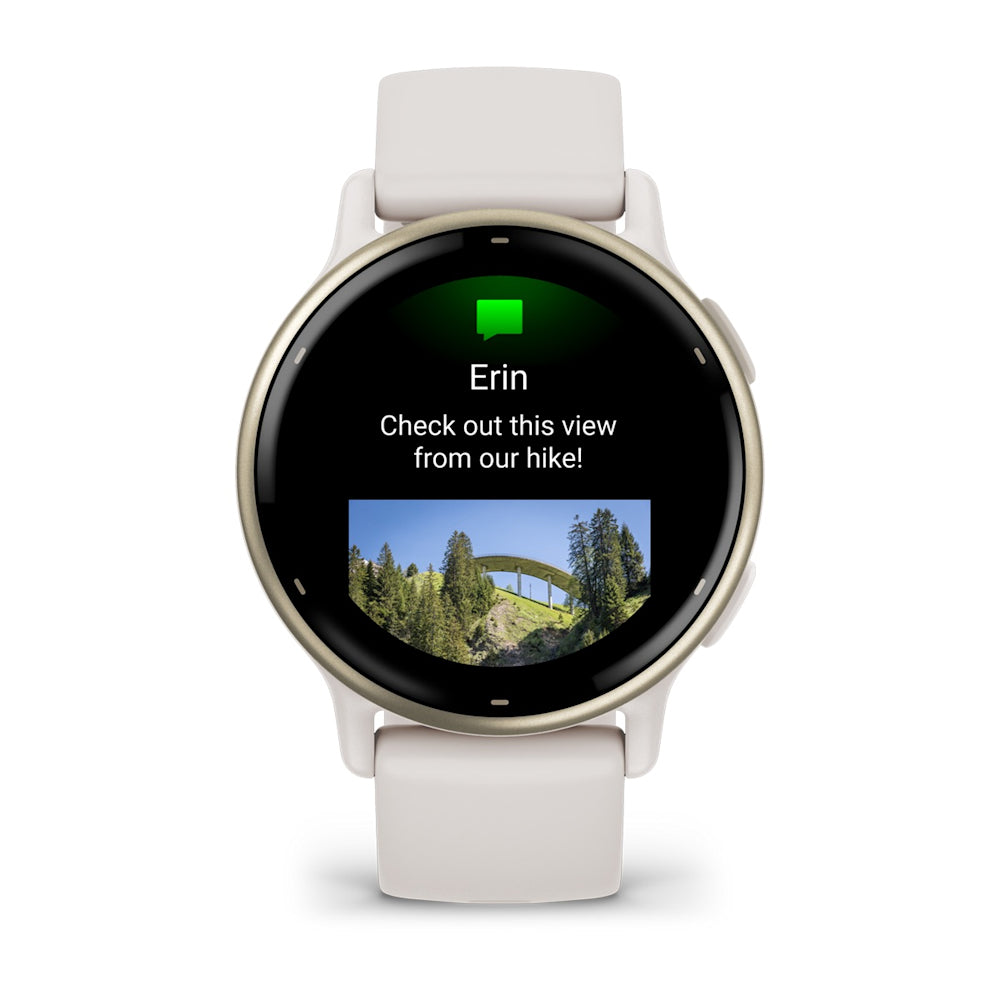 Relógio Garmin vívoactive ® 5 Dourado e Marfim