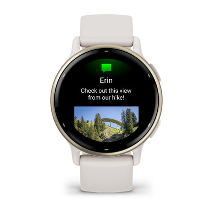 Relógio Garmin vívoactive ® 5 Dourado e Marfim