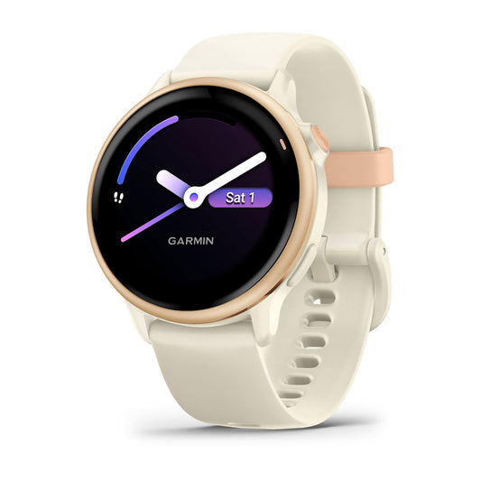 Relógio Garmin vívoactive ® 6 Rosa e Branco