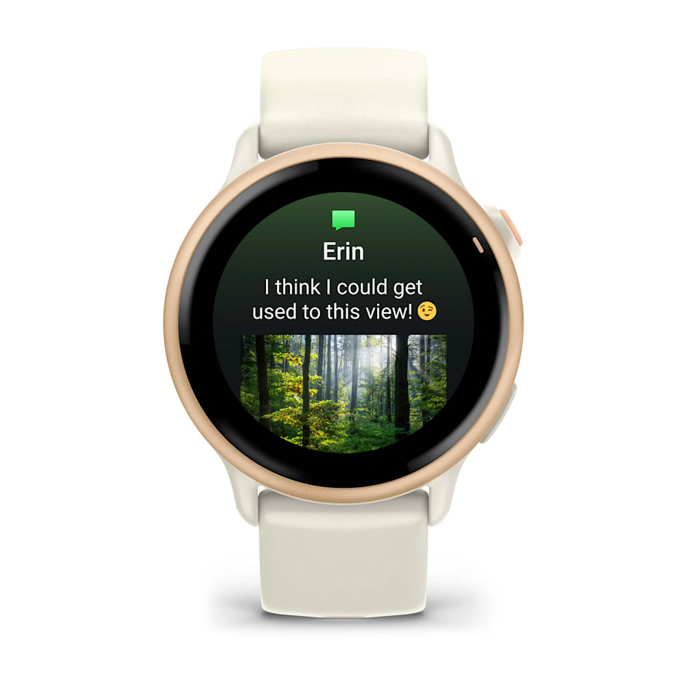 Relógio Garmin vívoactive ® 6 Rosa e Branco