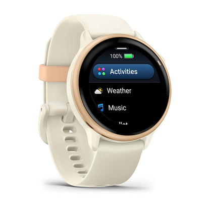 Relógio Garmin vívoactive ® 6 Rosa e Branco