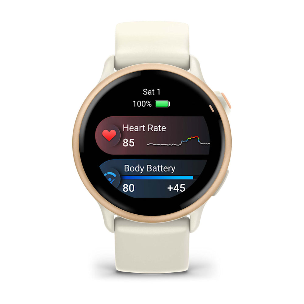 Relógio Garmin vívoactive ® 6 Rosa e Branco