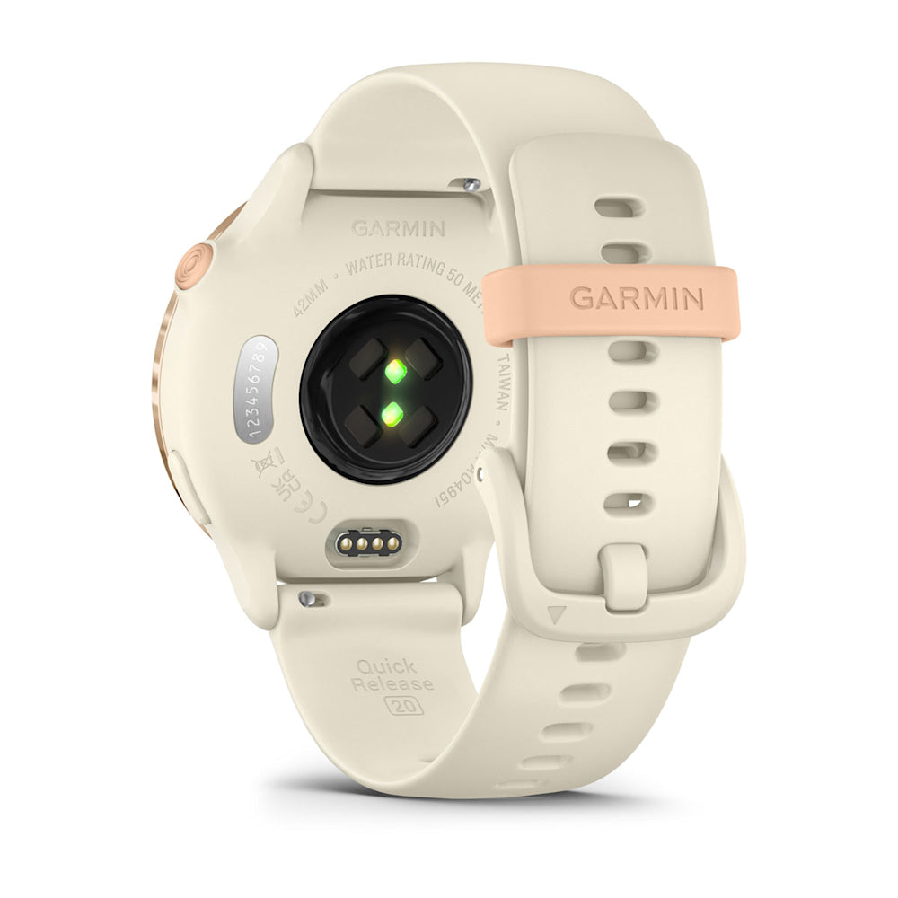 Relógio Garmin vívoactive ® 6 Rosa e Branco