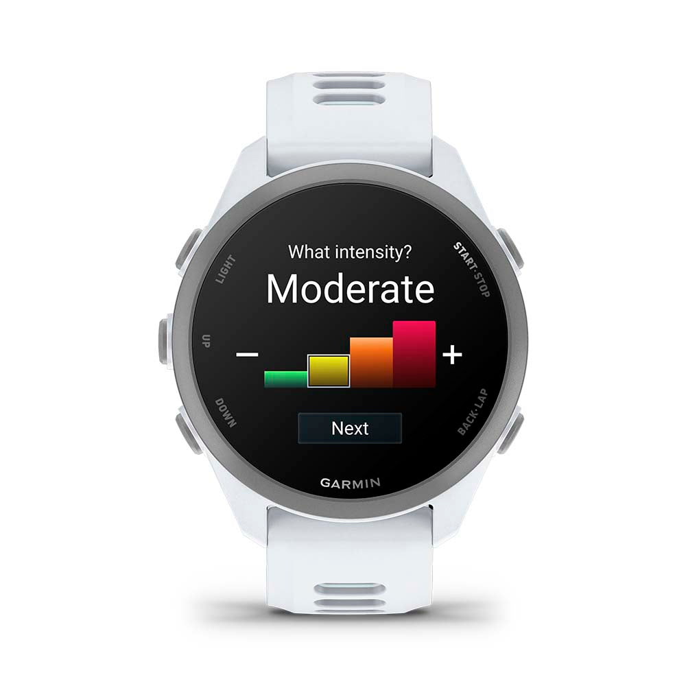 Relógio Garmin Forerunner ® 170 Music Marfim e Azul nuvem
