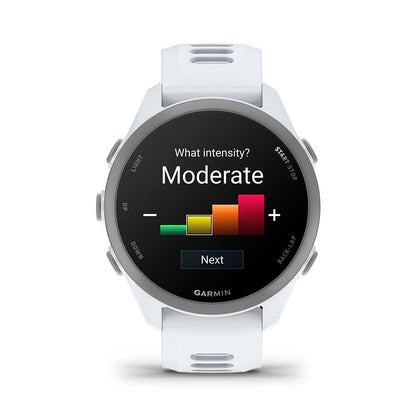 Relógio Garmin Forerunner ® 170 Music Marfim e Azul nuvem