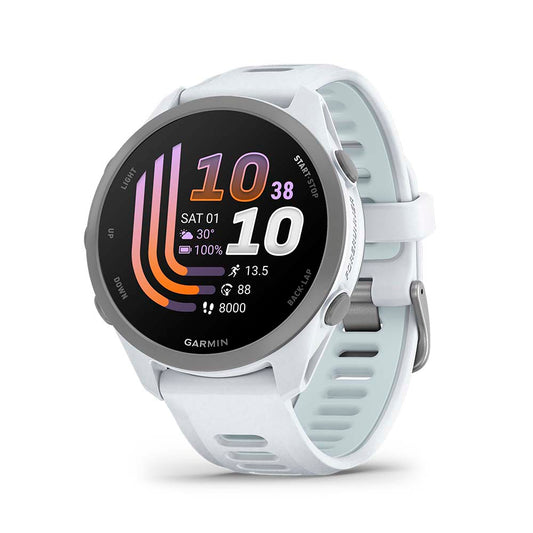 Relógio Garmin Forerunner ® 170 Music Marfim e Azul nuvem