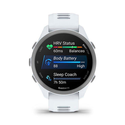 Relógio Garmin Forerunner ® 170 Music Marfim e Azul nuvem