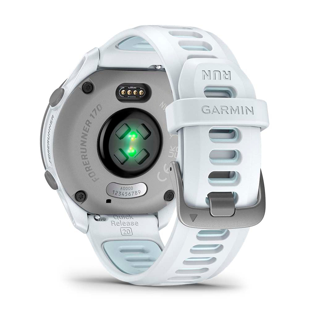 Relógio Garmin Forerunner ® 170 Music Marfim e Azul nuvem